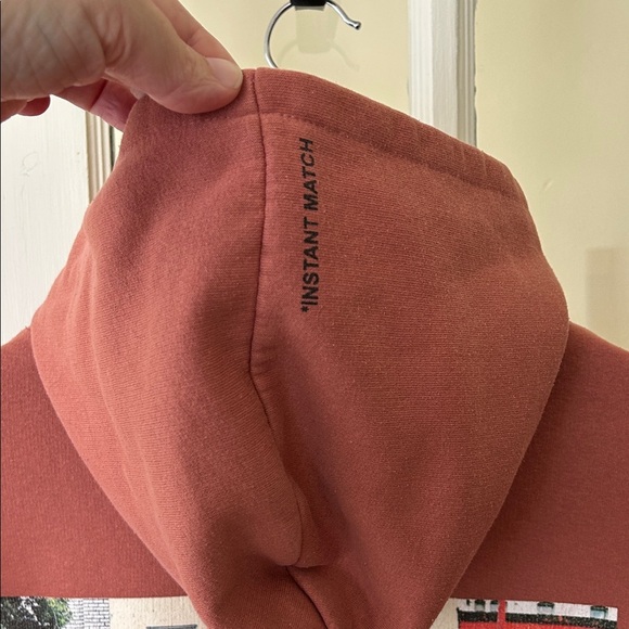 Zara Kids Rust Hoodie with Graphic Detail - Picture 7 of 11